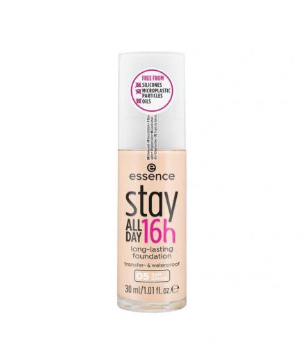 essence - Base de maquillaje de larga duración Stay All Day 16h - 05: Soft Cream