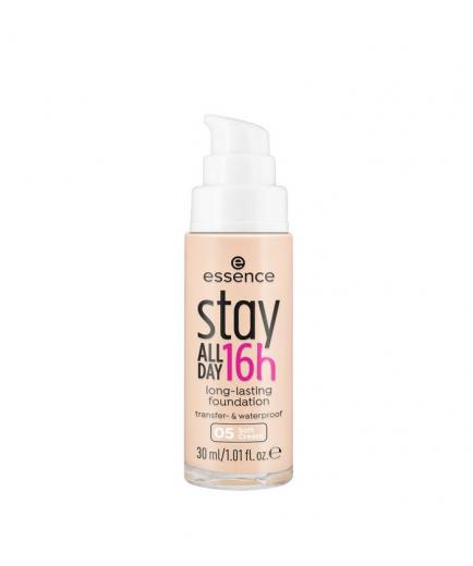 essence - Base de maquillaje de larga duración Stay All Day 16h - 05: Soft Cream