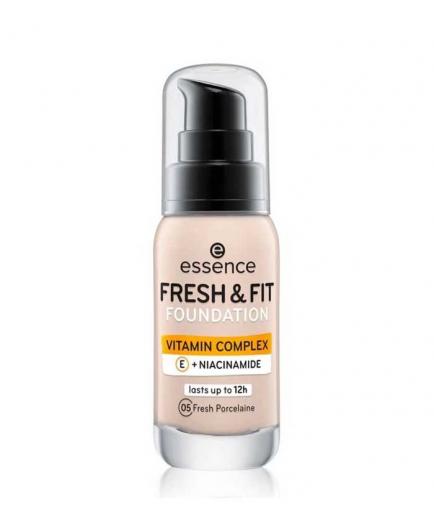 essence - Base de maquillaje Fresh & Fit Foundation - 05: Fresh Porcelaine