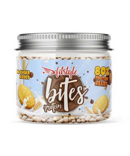 Fitstyle - Protein Bites white chocolate protein balls 100g - Biscuit