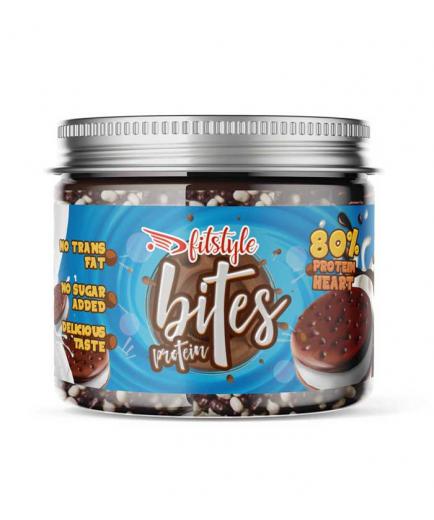 Fitstyle - Protein Bites White and Dark Chocolate Protein Balls 100g - Black Cookies