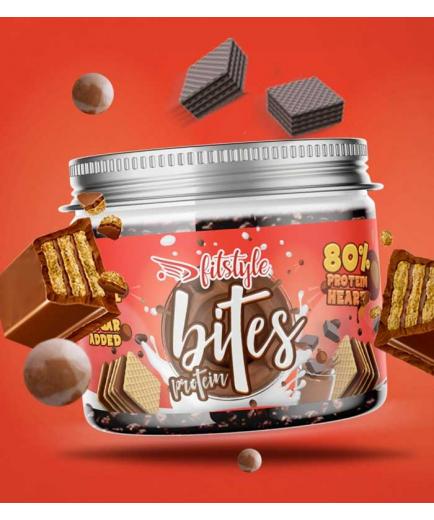 Fitstyle - Protein Bites milk chocolate protein balls 100g - Fit Kat waffle