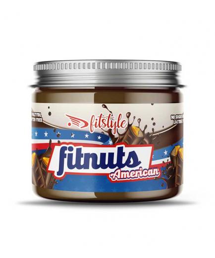Fitstyle - Crema de cacahuete Fitnuts American 200g - Barrita Americana