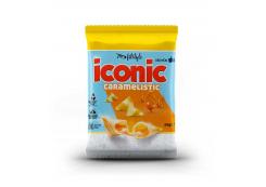 Fitstyle - Snack proteico iConic de harina de arroz y garbanzo 30g - Relleno de caramelo