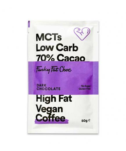 Funky Fat Foods - Dark Chocolate 70% Vegan Keto 50g - Coffee