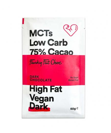 Funky Fat Foods - Dark Chocolate 75% Vegan Keto 50g