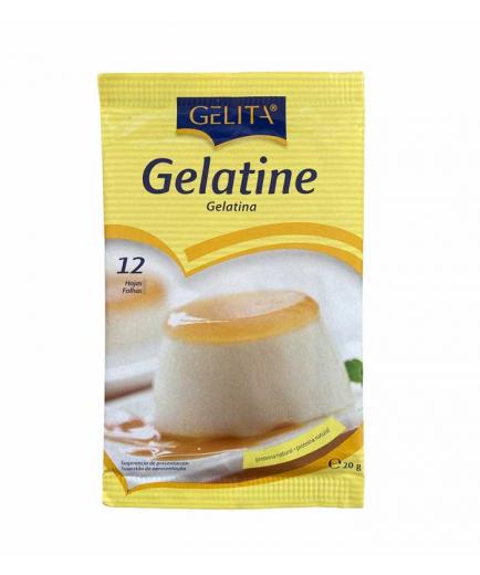 Gelita - White gelatin in sheets 20g