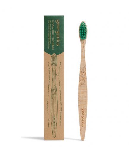Georganics - Natural beech toothbrush - Medium hardness