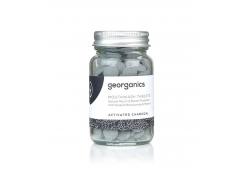 Georganics - Enjuague bucal natural en pastillas - Carbón activo