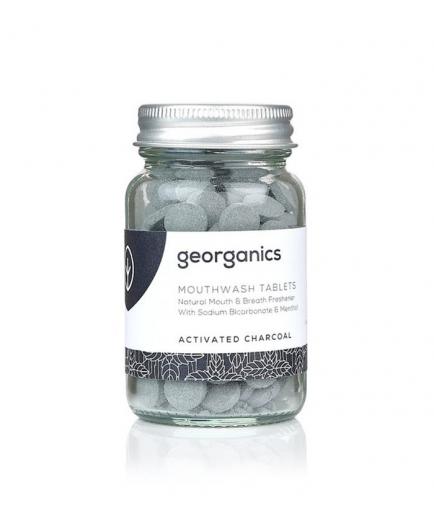 Georganics - Enjuague bucal natural en pastillas - Carbón activo