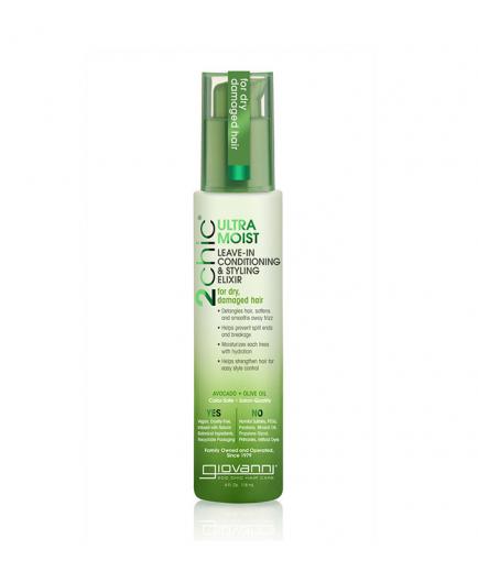 Giovanni - Ultra-Moist Leave in Conditioning and Styling Elixir 2Chic - Avocado and Olive Oil