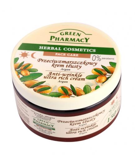 Green Pharmacy - Crema antiarrugas hidratante para piel seca - Argán