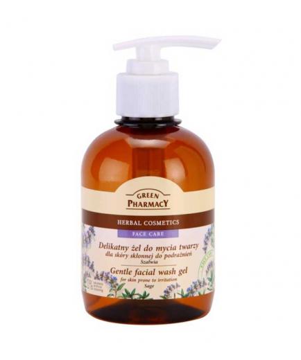 Green Pharmacy - Gentle face wash gel for skin prone to irritation - Salvia