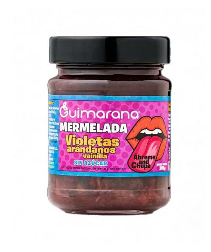 Guimarana - Natural sugar-free jam 205g - Violets, blueberries and vanilla