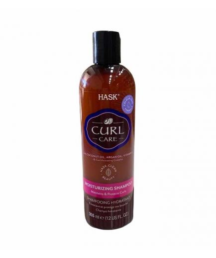 Hask - Champú hidratante Curl Care - Aceite de coco, aceite de argán y vitamina E