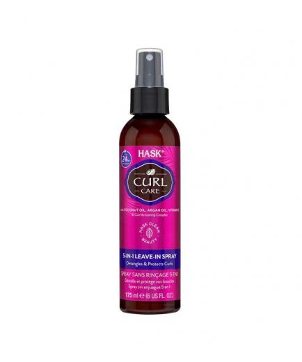 Hask - Spray sin aclarado 5 en 1 Curl Care - Aceite de coco, aceite de argán y vitamina E