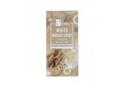 iChoc - Organic vegan white chocolate 80g - Praline and crunchy hazelnuts