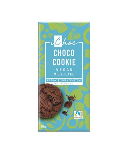iChoc - Chocolate vegano ecológico 80g - Cookies