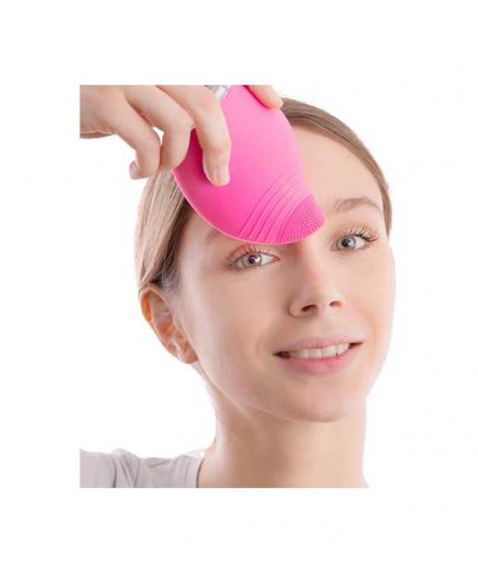 InnovaGoods - Cepillo facial masajeador y limpiador eléctrico recargable