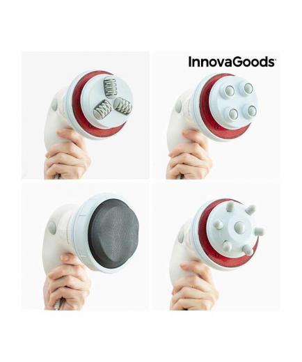 InnovaGoods - Masajeador anticelulítico vibratorio con infrarrojos 5 en 1 Cellyred