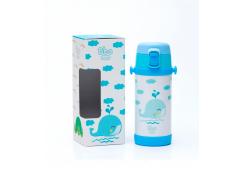 Irisana - 320ml Reusable Stainless Steel Children's Bottle - Turquoise