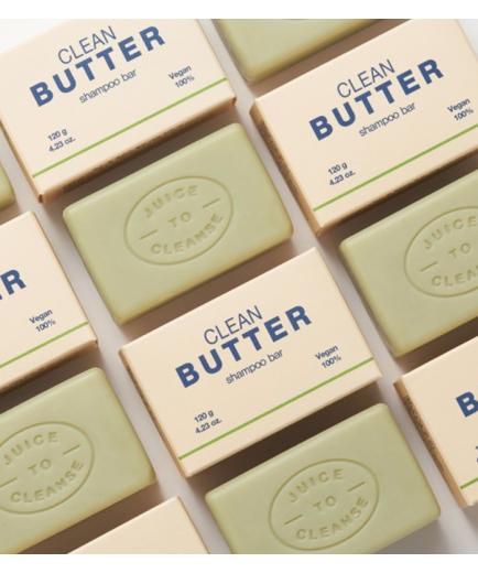 Juice to Cleanse - Clean Butter Vegan Solid Shampoo 120g
