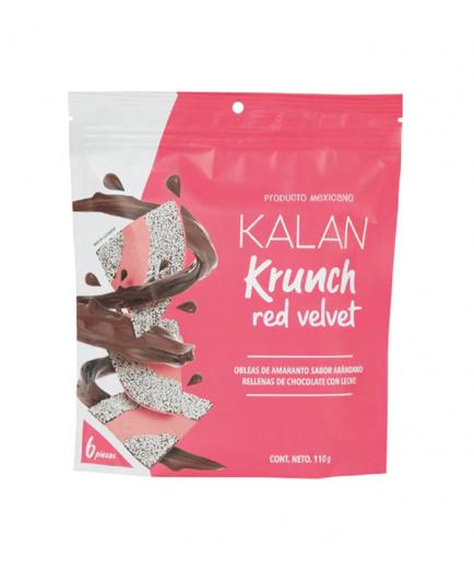 Kalan - Stuffed amaranth wafers Krunch 110g - Red velvet