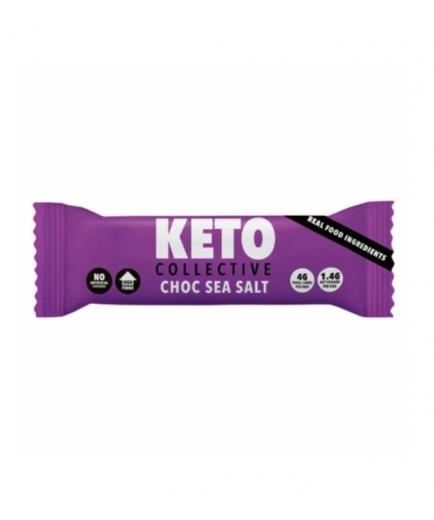 Keto Collective - Barrita keto, vegana y sin gluten 40g - Chocolate y sal marina