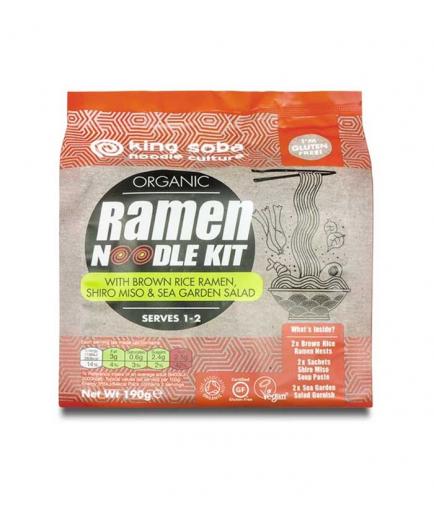 King Soba - Kit de ramen con miso blanco y algas