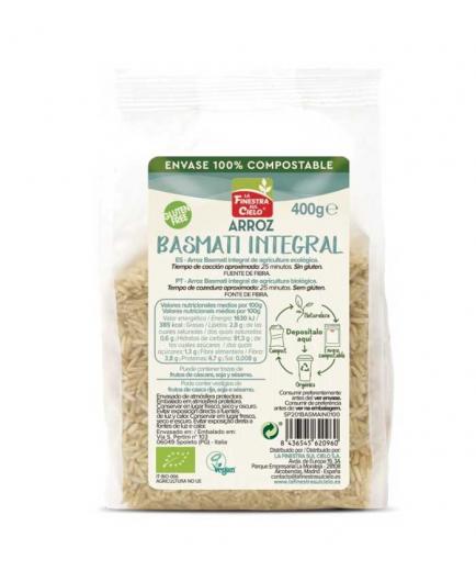 La Finestra sul Cielo - Arroz basmati integral Bio 100% envase compostable 400g