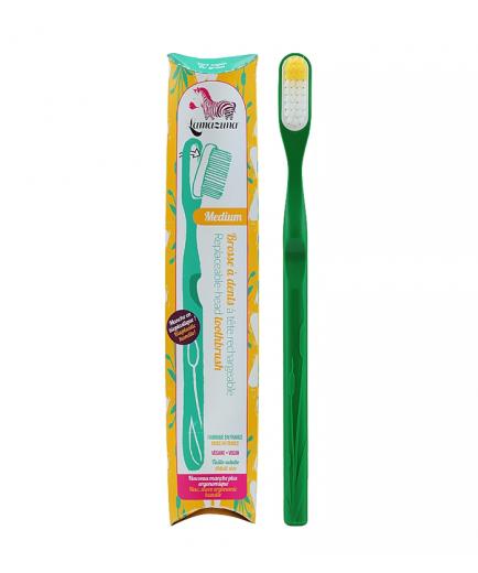 Lamazuna - Cepillo de dientes recargable verde - Medio