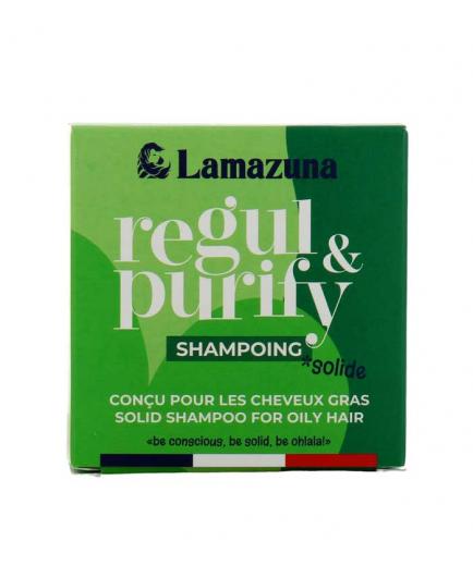 Lamazuna - Champú sólido cabellos grasos  - Espirulina y arcilla verde 70ml