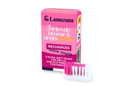Lamazuna - Recambio de cabezal cepillo de dientes x3 - Extra suave