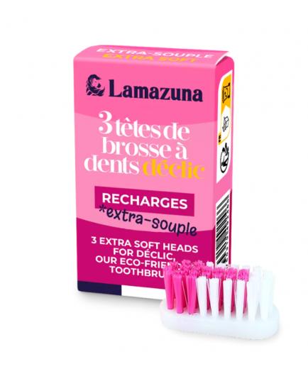 Lamazuna - Recambio de cabezal cepillo de dientes x3 - Extra suave