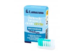 Lamazuna - Recambio de cabezal cepillo de dientes x3 - Medio
