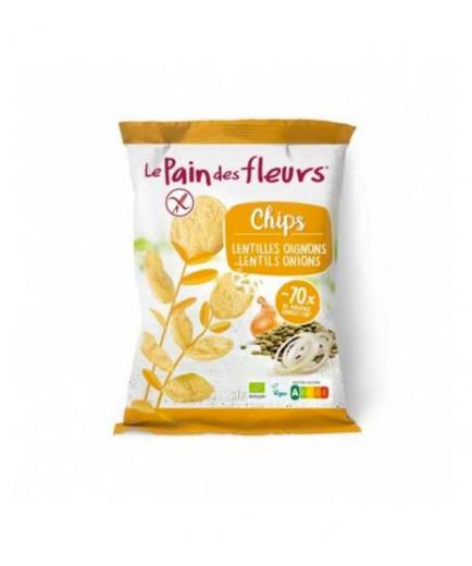Le pain des fleurs - Organic lentil and onion chips 50g