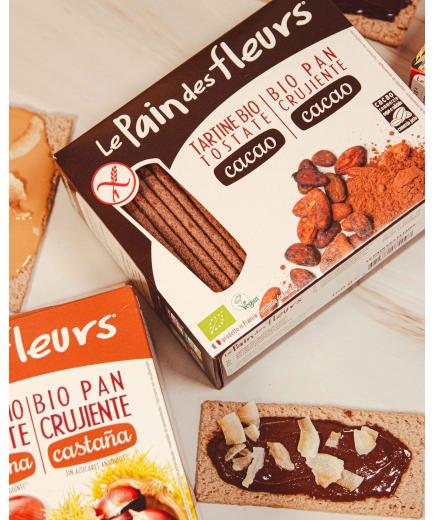 Le pain des fleurs - Pan crujiente bio con cacao