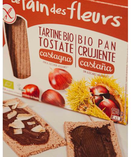 Le pain des fleurs - Bio crisp bread with chestnut
