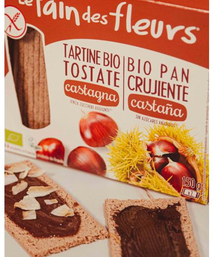 Le pain des fleurs - Pan crujiente bio con castaña 150 g