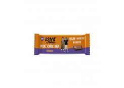 Love Raw - Barritas de chocolate vegano con leche - Naranja 30g