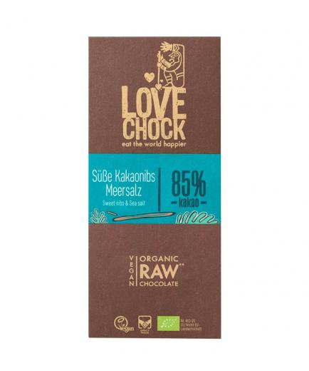 Lovechock - Chocolate Ecológico Puro 85% de cacao - Sal marina