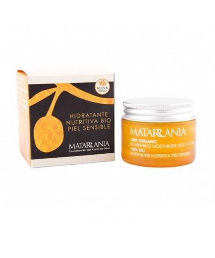 Matarrania - Crema facial hidratante nutritiva 100% Bio - Piel sensible