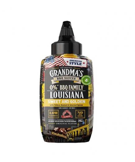 Max Protein - Salsa Barbacoa 0% Grandma's BBQ Sauces Louisiana 290ml - Mostaza amarilla y especias selectas