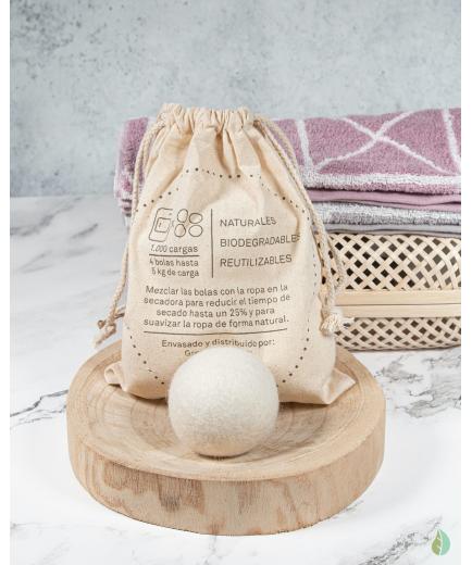 Move & Wash - 100% biodegradable natural drying balls 4 u.