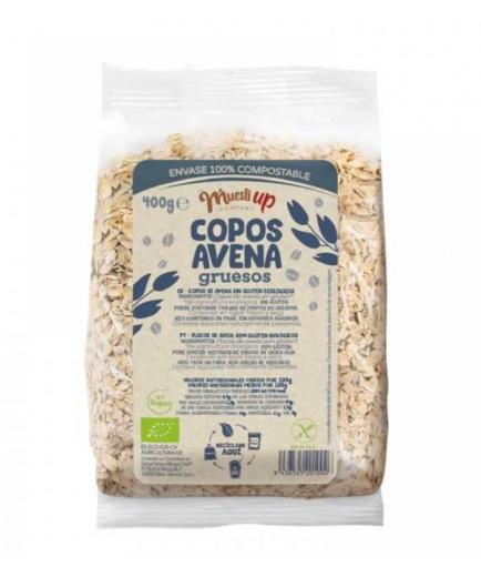 Muesli Up - Copos de avena Bio Envase 100% compostable 400g - Gruesos