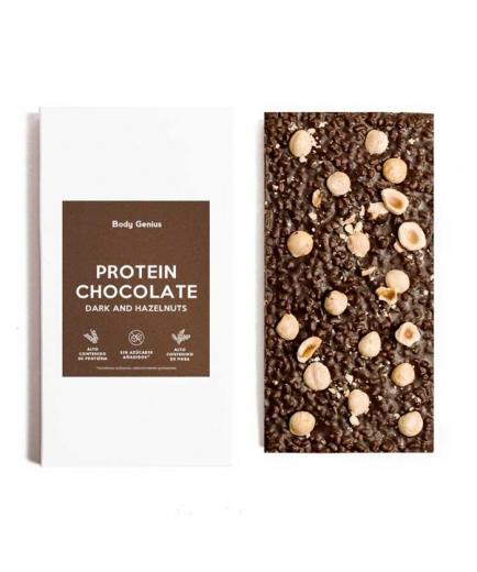 Body Genius - Protein Chocolate - Dark and hazelnuts