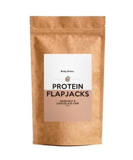 Body Genius - Preparado para galletas Protein Flapjacks 500g - Avellanas y chips de chocolate