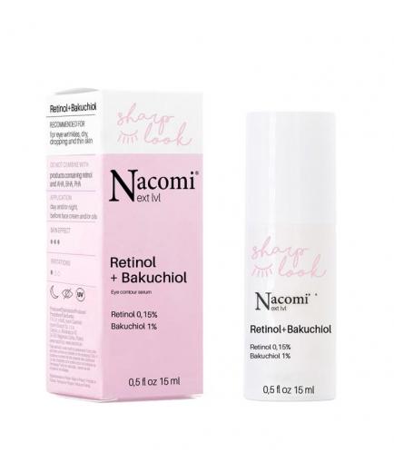 Nacomi - *Next Level* - Sérum antiarrugas para el contorno de ojos Retinol 0,15% + Bakuchiol 1%