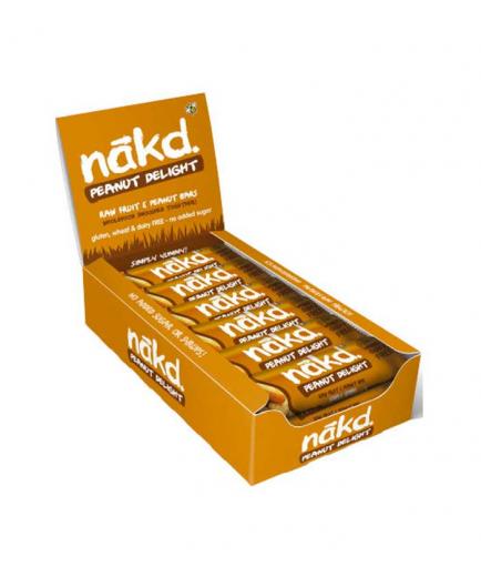 Nakd - Caja de 18 barritas energética veganas y sin gluten - Cacahuete