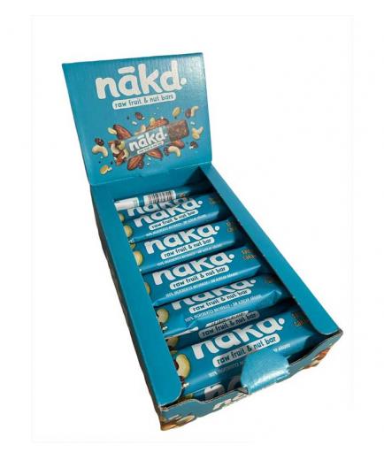 Nakd - Caja de 18 barritas energéticas veganas y sin gluten - Caramelo salado